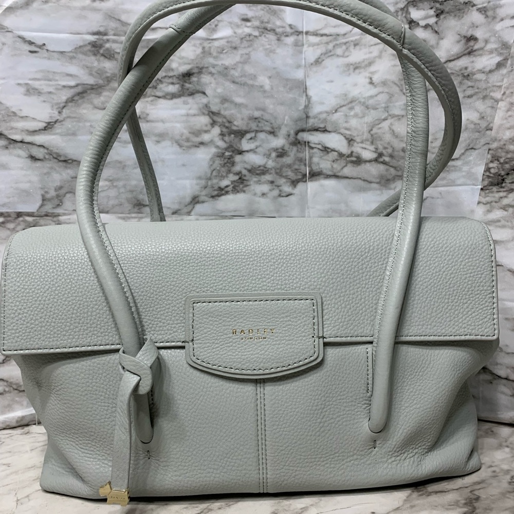 Radley London Leather Medium Shoulder Bag gray with dust bag